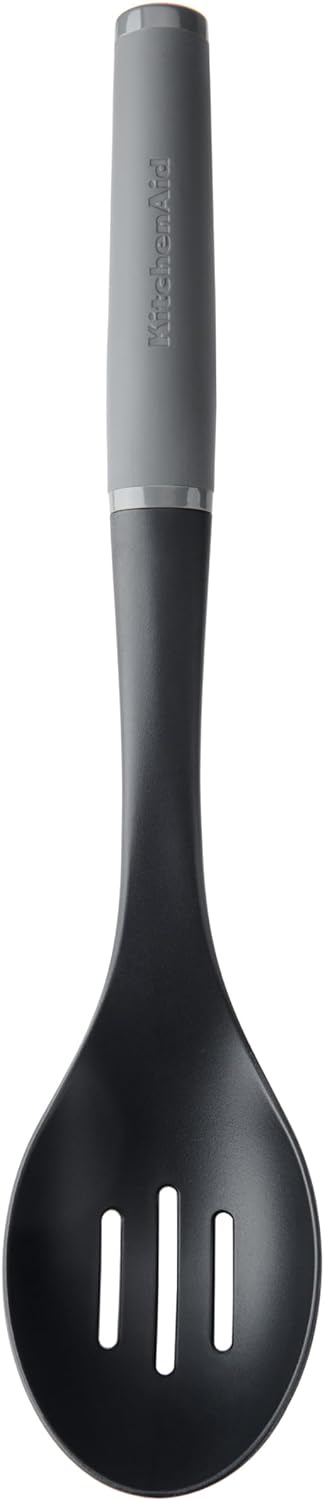 KitchenAid Slotted Spoon with Soft Handle, Anthracite