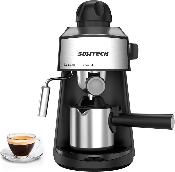 Garsent Electric Espresso Maker, 480W, 220V, 300ml, 6 Cups Espresso Moka Coffee Maker, Transparent Attachment