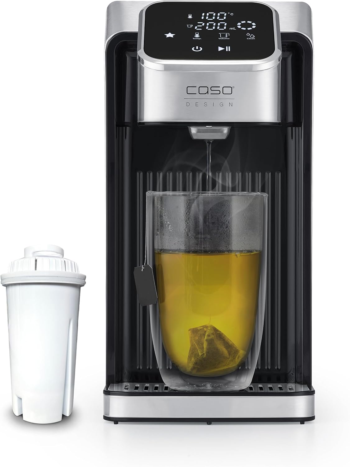 CASO HW 770 Advanced Hot Water Dispenser Hot Water in Seconds 13 Temperature Levels (40-100°C), Memory Function, Saves up to 50% Energy Compared to Kettles, Includes Water Filter