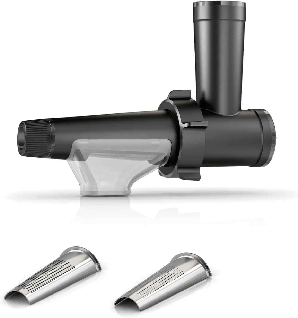 Bosch Accessories MWZS0JPB Juicer for Meat Grinder Series 4 and Series 6, 4 Drums for Grating, Fine Grating, Coarse Grating, Cutting, All Parts Dishwasher Safe