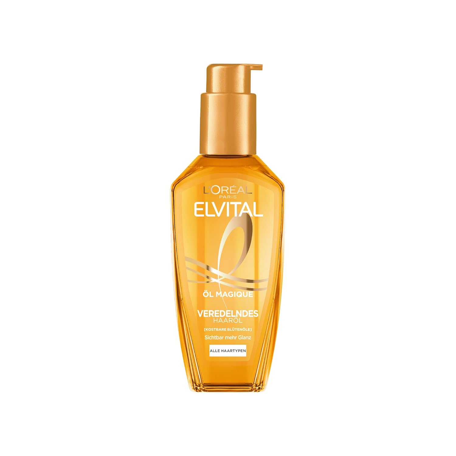 L\'oréal Paris Elvital Oil Magique Refining Hair Oil, 1 x 100 ml, for All Hair Types, with 6 Precious Flower Oils