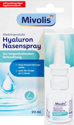 Mivolis Hyaluronic acid nasal spray, 20 ml