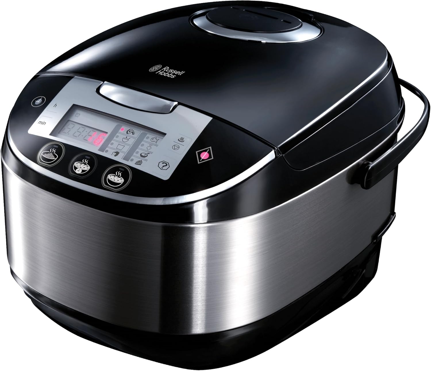 Russell Hobbs 21850-56 Multicooker Cook @ Home, 11 Cooking Programs, Cooking Accessories, Anti-condensation Lid, 5.0l, 900 Watt, Stainless Steel / Black