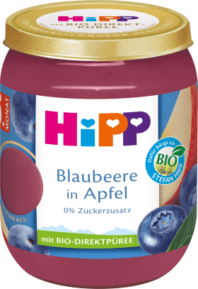 HiPP Fruits Premium blueberry in apple from 5th month, 160 g