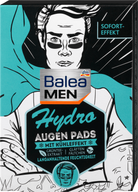 Balea MEN Eye pads hydro (6x2), 12 hours