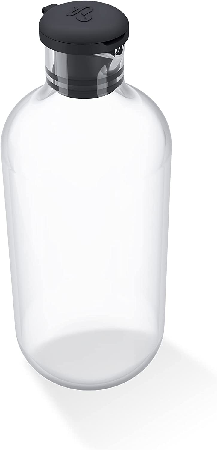 Tchibo Milk carafe, perfect fit for Esperto Pro fully automatic coffee machine, milk container for 600 ml milk, dishwasher-safe, includes cleaning brush, glass