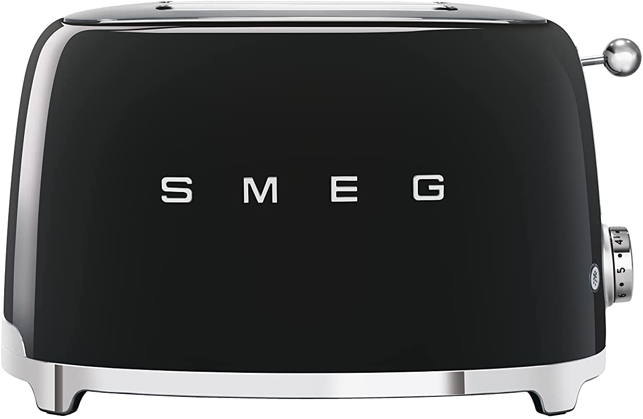 Smeg TSF01BLEU Toaster 2 Slices, Black