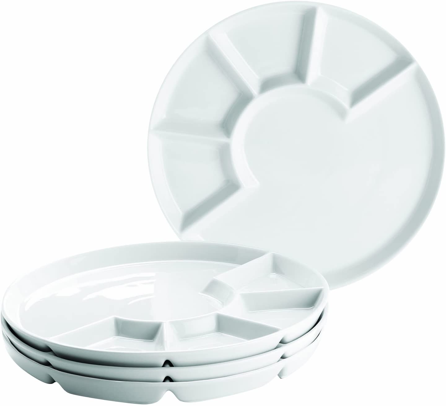Maser Domestic Professional 925600 Fondue Plates 24 cm Set of 4 Classic Style