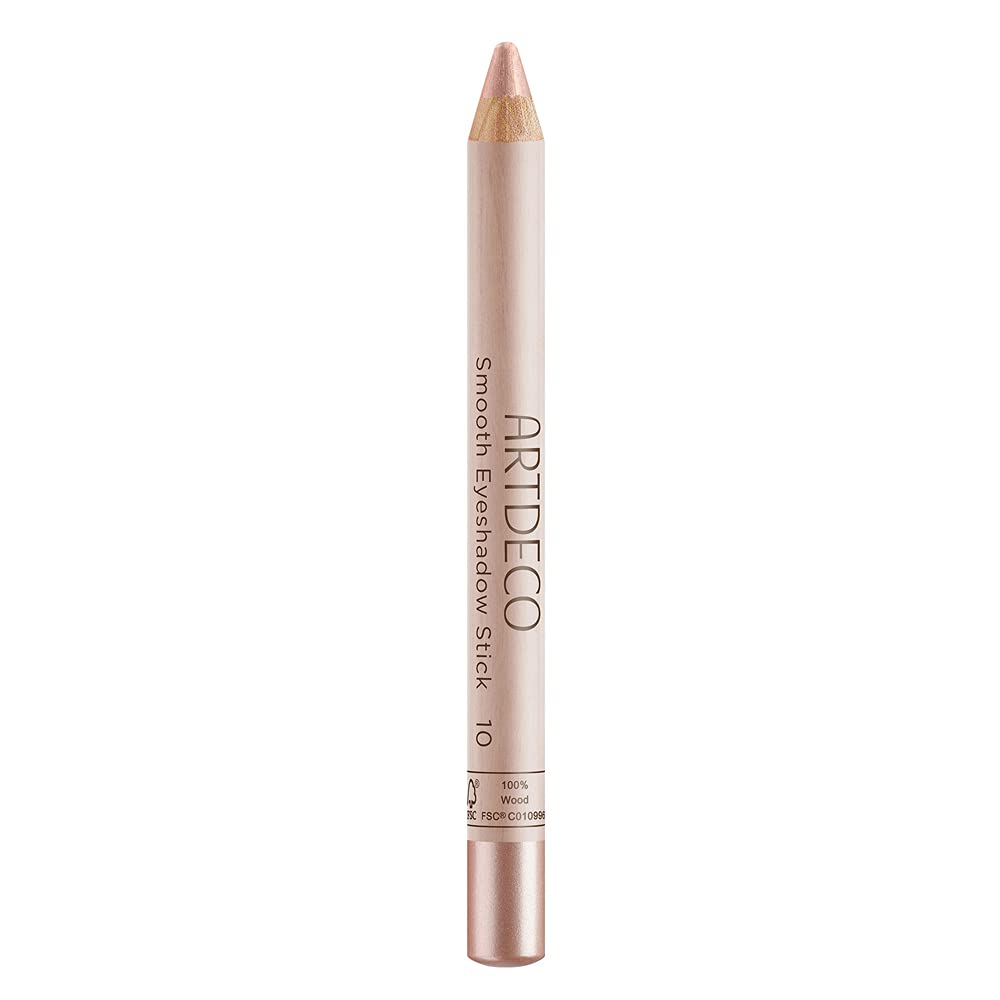 ARTDECO Smooth Eyeshadow Stick - Nachhaltiger, schimmernder Lidschatten Stift für empfindliche Augen - 1 x 3 g, pearly ‎10 beige golden