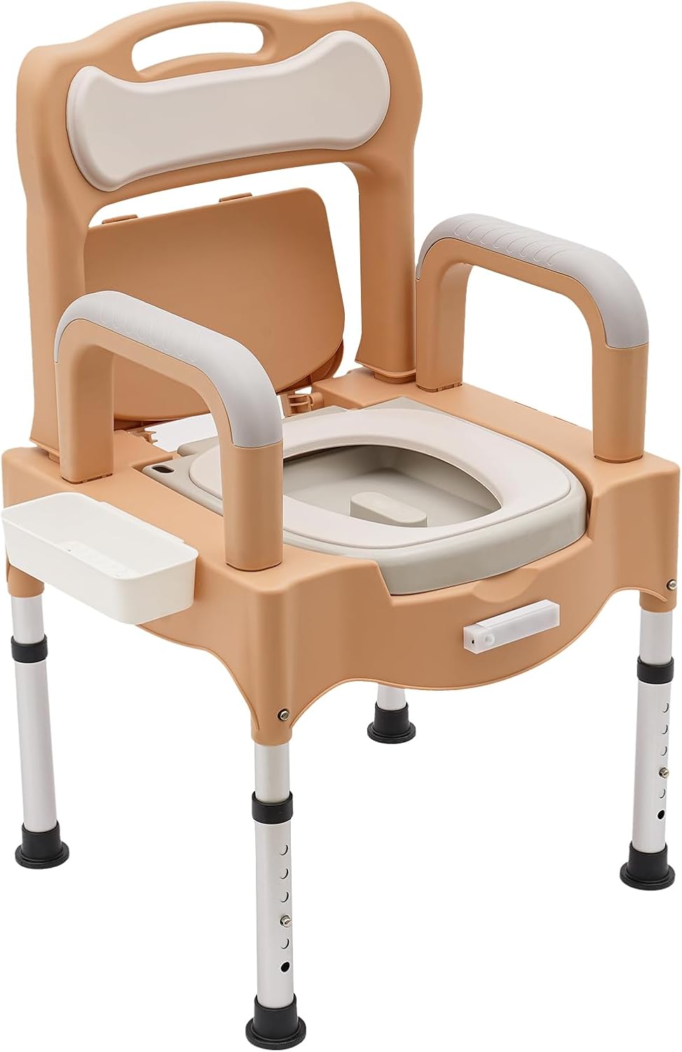 Queeucaer 551.16 lb Bedside Table Commode Chair Portable Commode Chair Height Adjustable Chest of Drawers Toilet for Home Use in Families, Hospitals, Care Centers and Rehabilitation Centers, Suitable for Other