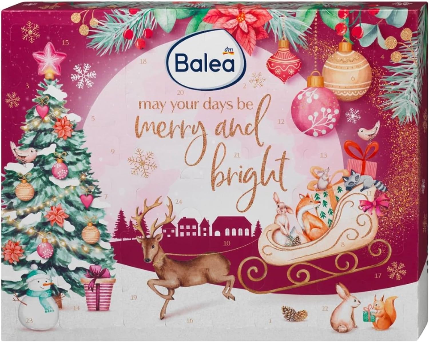 Jung Balea Men \ 's Advent Calendar - Ideal Care Advent Calendar for Men - Beauty Calendar - Value € 80 - Cosmetic Calendar With 24 Care Products