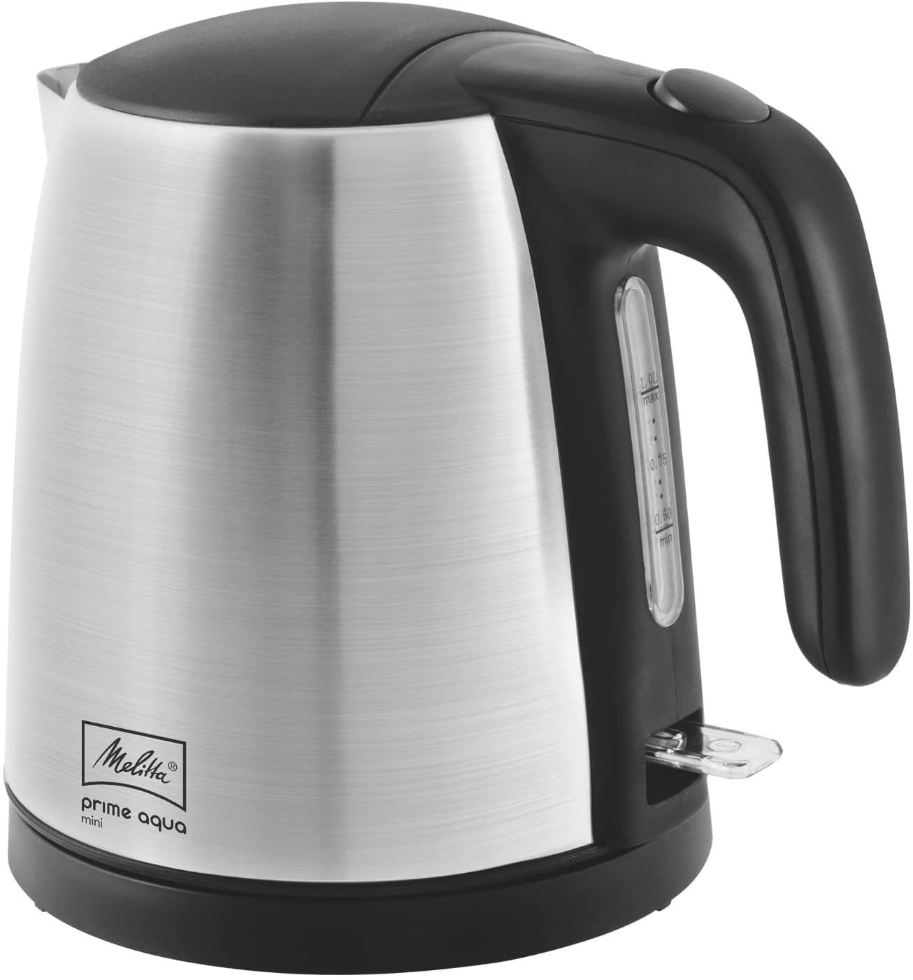 MELITTA Prime Aqua Mini Top 1018-03 Kettle Stainless Steel 1.0 L 2200 W External Water Level Indicator