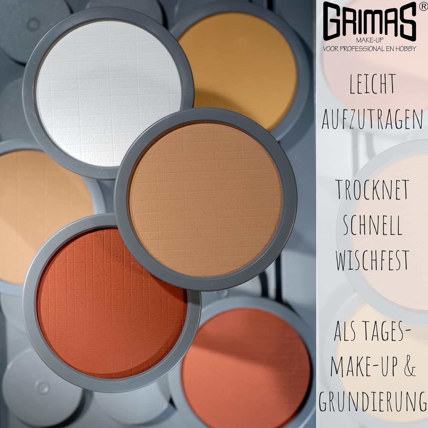 GRIMAS Cake Make Up, Skin Colour 1004, 35 g, Easy to Apply, High-Quality Base Make-Up, Also Ideal for Makeup and as a Foundation, Dries Quickly, Smudge-Proof, Water-Based