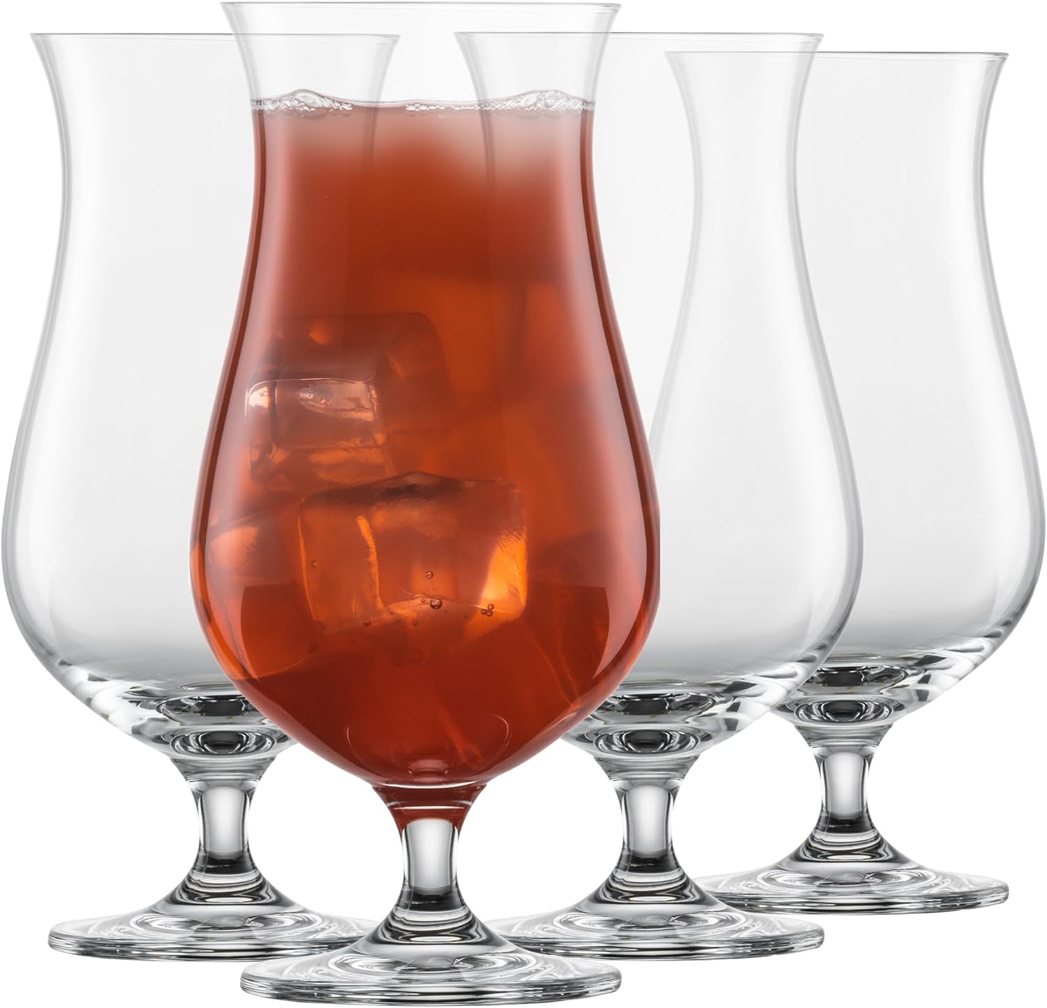 SCHOTT ZWIESEL Hurricane Glass Bar Special (Set of 4), Voluminous Cocktail Glasses for Creative Mixed Drinks, Dishwasher Safe Tritan Crystal Glasses, Made in Germany (Item No. 123628)