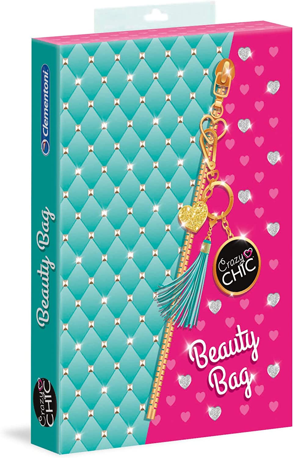 Clementoni- Crazy Chic-Trousse 18589 Beauty Bag Multi-Coloured