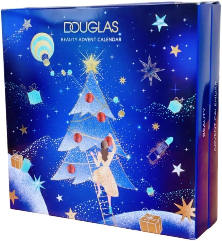 Douglas Advent Calendar 2024 Cosmetics Women - Limited Cube - Christmas Calendar with 24 Women\'s Beauty Products, Advent Calendar for Women and Girls, Includes Calirfornia Wave Fragrance