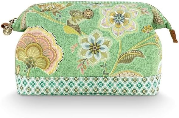 Pip Studio Women\'s Cosmetic Bag Toiletry Bag Cooper Cosmetic Purse Large Matata, Green