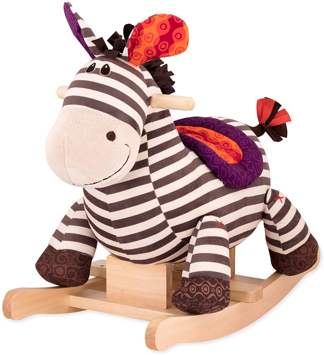 B. toys by Battat - Rodeo Rocking Horse, Zebra