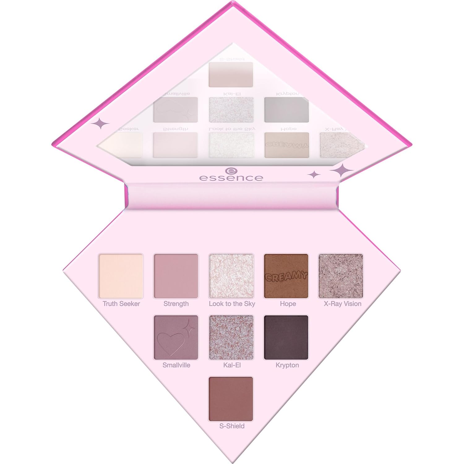 essence cosmetics Essence Superman Eyeshadow Palette, No. 01, 9 Colors, Long-Lasting, Highly Pigmented, Instant Result, Shimmering, Vegan, Nanoparticles Free, Paraben-Free, Gluten-Free, Pack of 1 (7 g)