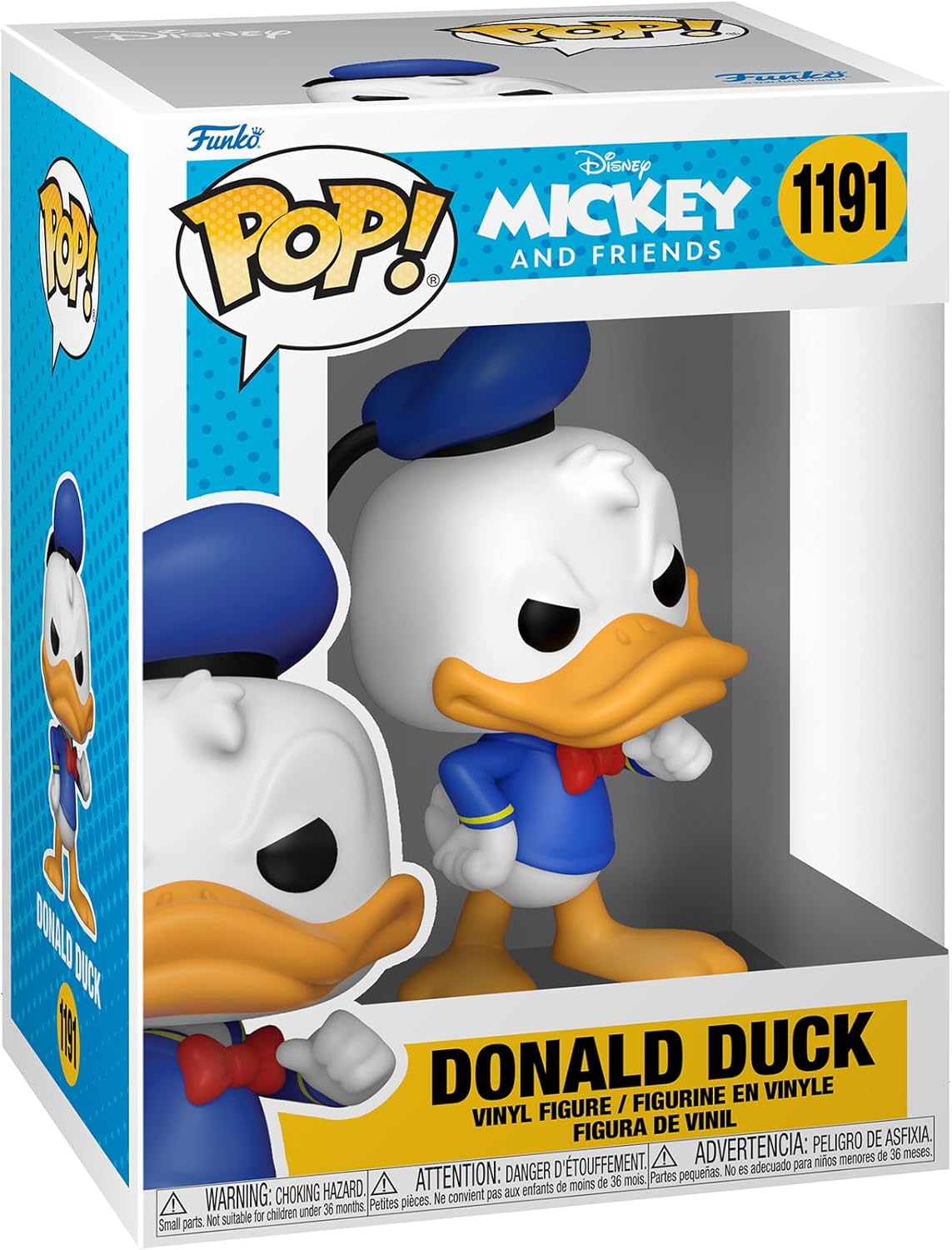 Funko Pop! Disney: Classics - Donald Duck - Vinyl Collectible Figure - Gift Idea - Official Merchandise - Toys For Children and Adults - Model Figure For Collectors and Display