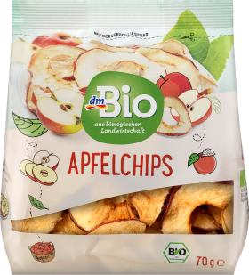 dmBio Dried fruit apple chips, 70 g