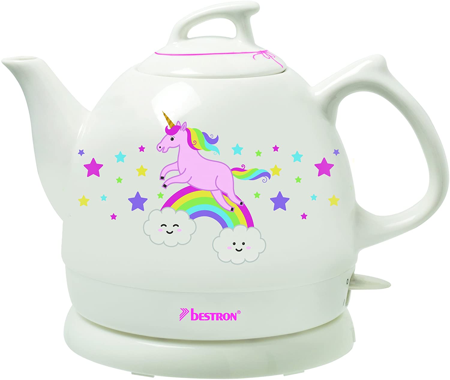 Bestron Unicorn Ceramic Kettle Glass [Energy Class A]
