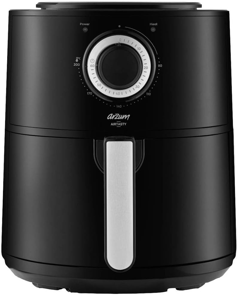 Arzum Store Arzum AR2062-G Airtasty Air Fryer with 4 L capacity, no oil, healthy fry, time and temperature setting, easy clean detachable basket