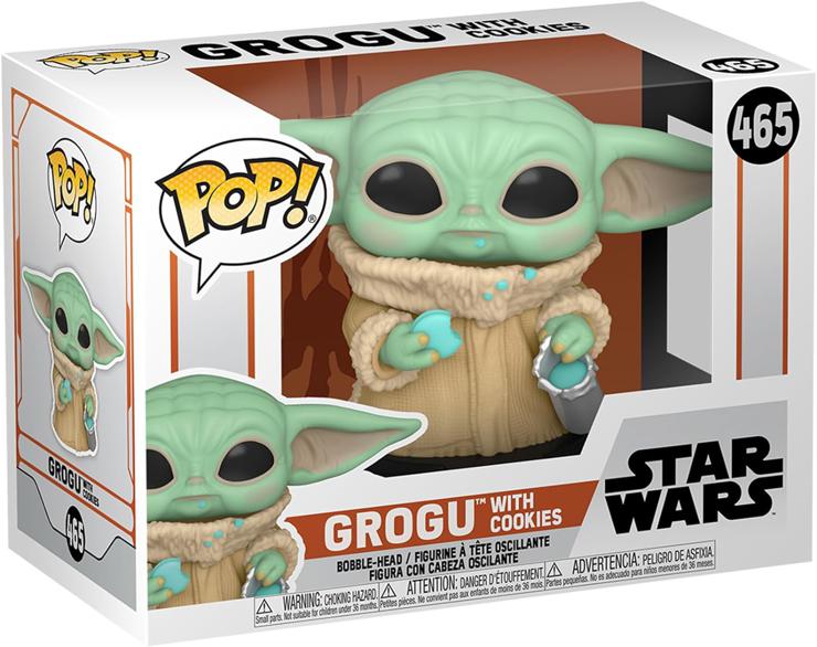 Funko 54531 POP Star Wars: Mandalorian – The Child w/Cookie, 9 cm.