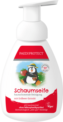 PAEDIPROTECT Strawberry foam soap, 250 ml