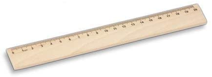 Hofmeister Holzwaren Hofmeister ® Wooden Ruler, 20 Cm, 100% Eu Natural Product, For School