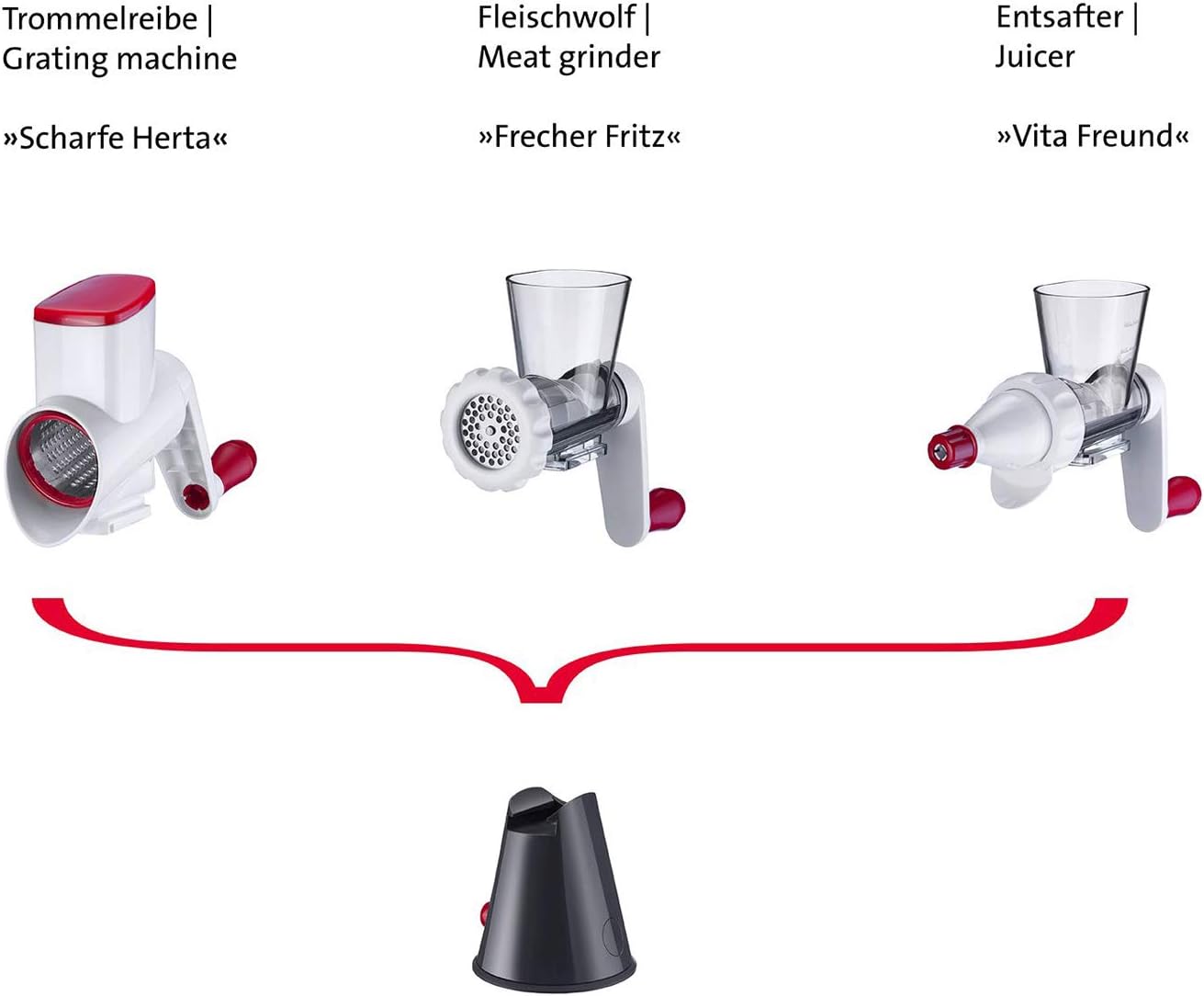 Westmark Vita Freund 97062260 Juicer with Juice and Pomace Container, Large