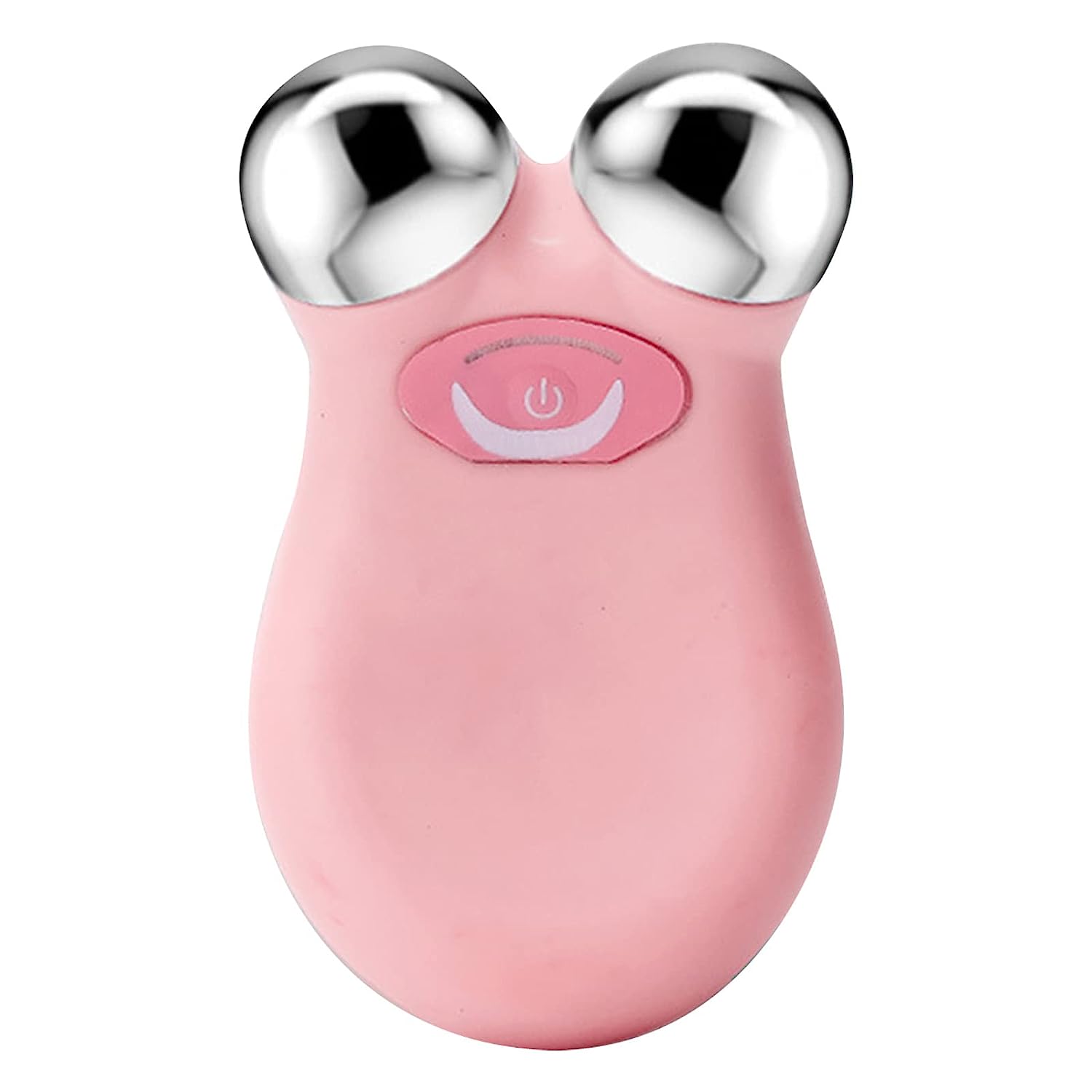 TMISHION Microcurrent Facial Roller, 6 Strengths Microcurrent Skin Tighttening Face Massage Roller Y Shape 3d Roller Face Massage Face Lift Massager Facelift Massager (Pink)