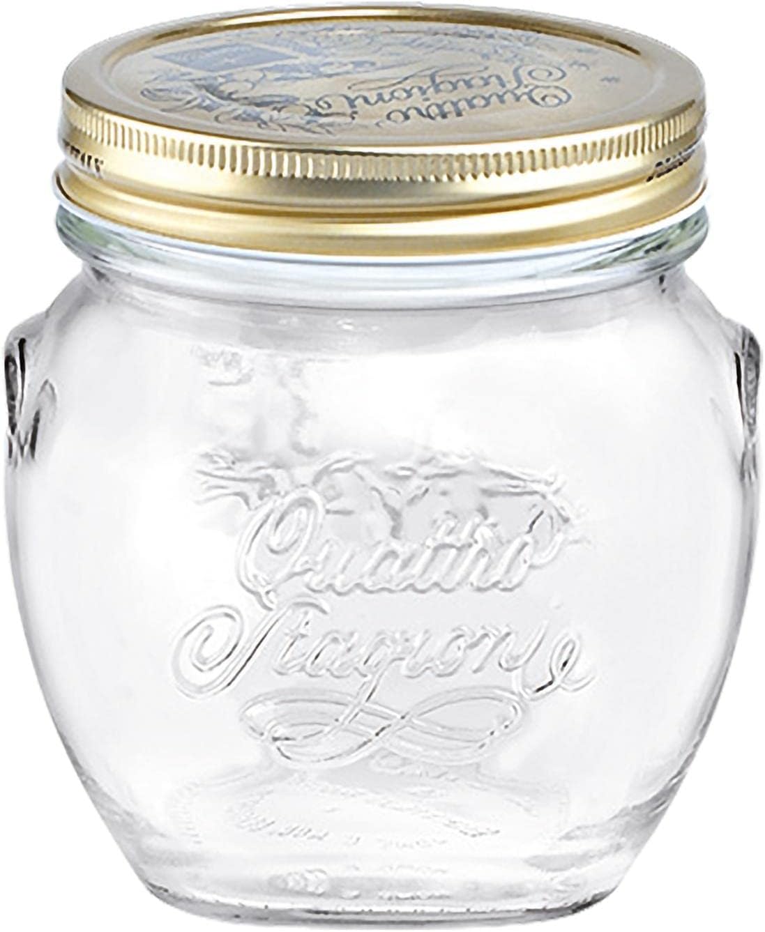 Bormioli Rocco Preserving Jar Screw Cap – Original Quattro Stagioni – Various Sizes and Shapes
