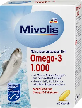 Mivolis Omega-3 1000, capsules 60 pieces, 85.1 g