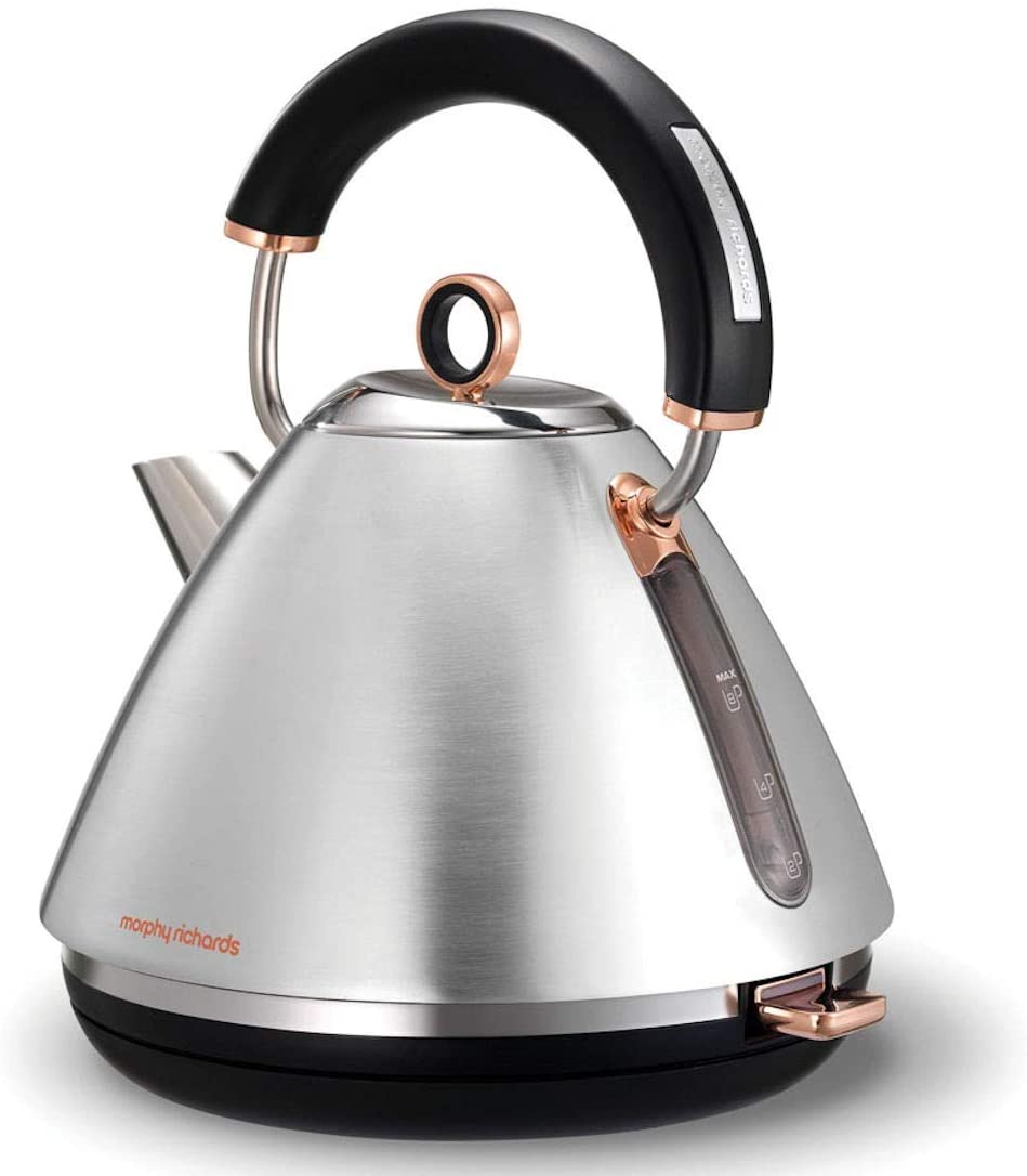 Morphy Richards Accents Rose Gold 102105 Kettle 1.5 Litres Matt Black/Silver