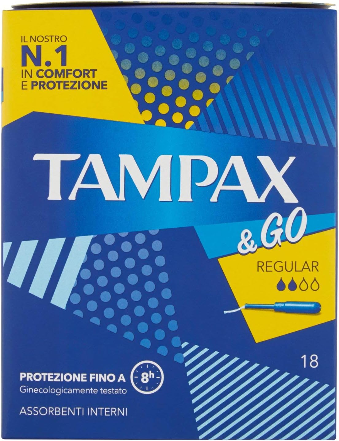 Tampax & Go Regular Tampons, Pack of 18 110g