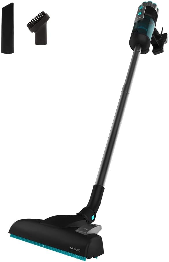 Cecotec Conga Popstar 600 Vital cordless vacuum cleaner. 600 W, bagless cyclone technology, 18 kPa suction power, 500 ml easily removable tank, 360° rotating head