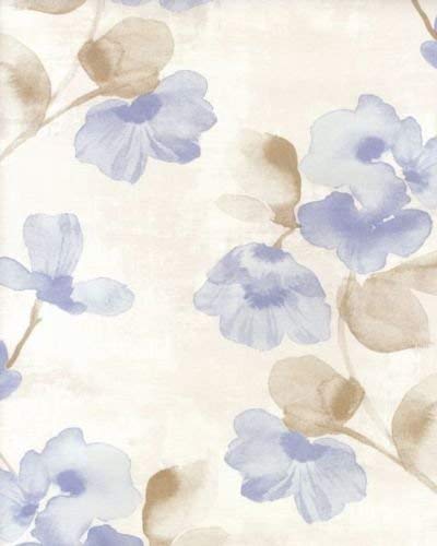 galerie-24 15706 ? Idyllia Beige, Blue, Brown, White Floral Gallery Wallpaper