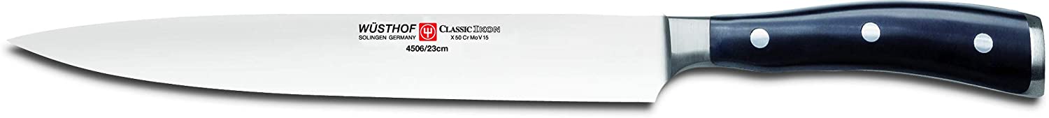 Wusthof WÜSTHOF Classic Ikon Chef\'s Knife, Stainless Steel, Black, 35.6 x 2.5 x 2.5 cm