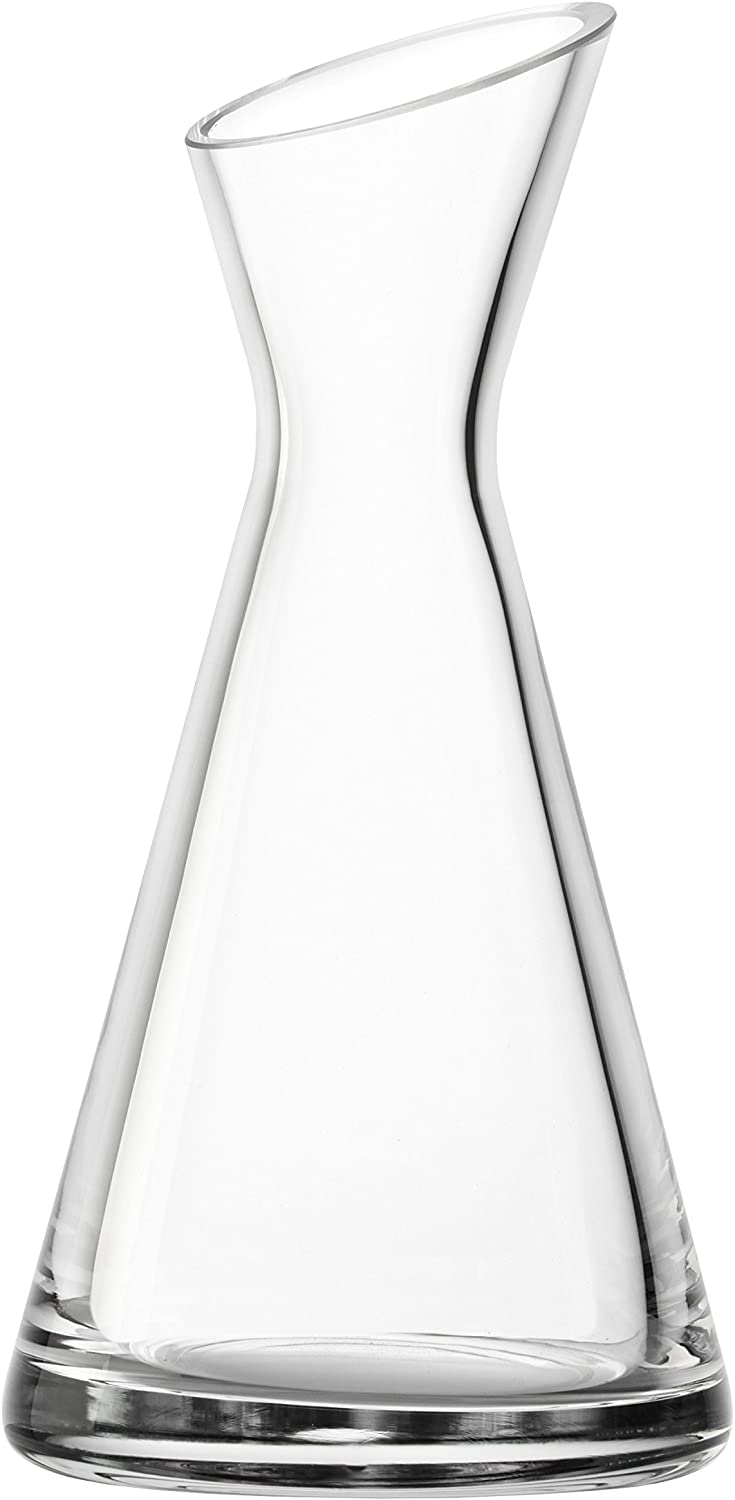 Stölzle Lausitz Handmade Schräghalska Pruner, Dishwasher Safe, Elegant Vessel with Polished Edge and Unique Stability, All-Rounder for Home