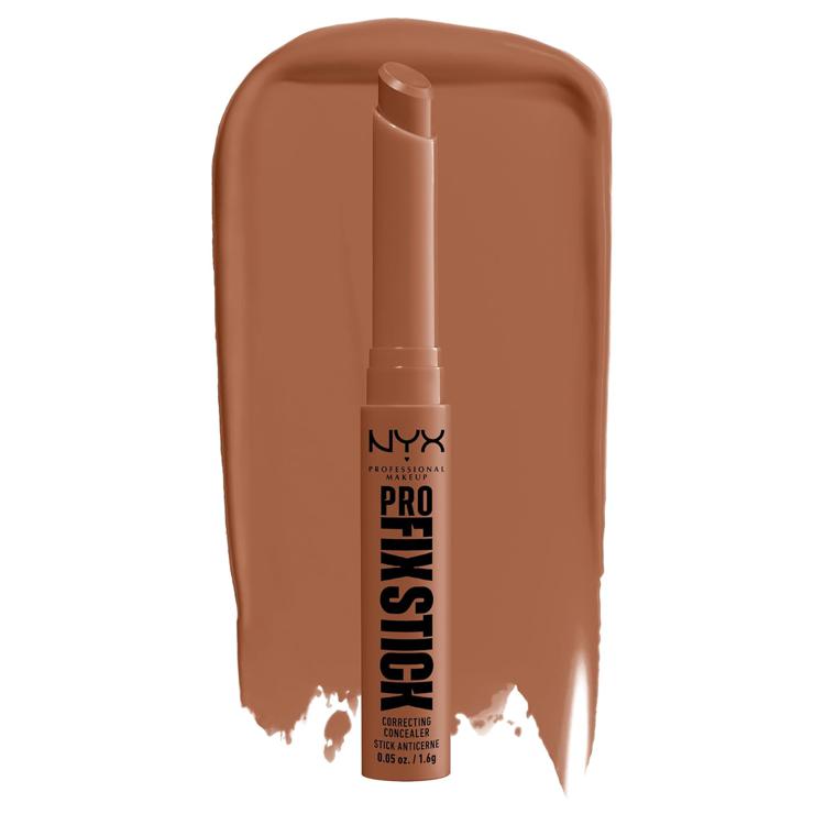 NYX Professional Makeup Corrective Concealer, Conceals Dark Circles, Blemishes, Dark Spots and Discolorations, with Hyaluron, 12 Hours Hold, Vegan Formula, Pro Fix Stick, Cappuccino