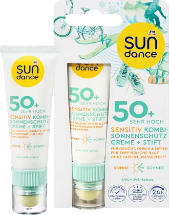 Sunscreen Combination Face Sensitive Cream & Stick, SPF 50 (25 ml & 3 g), 1 pc