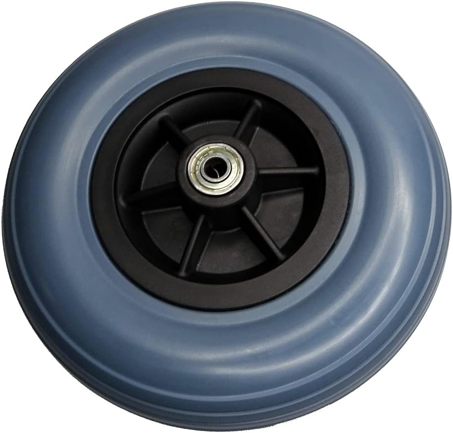 FabaCare Replacement wheel for standard walker 8 inch 190 mm PU wheel with 62 mm hub width