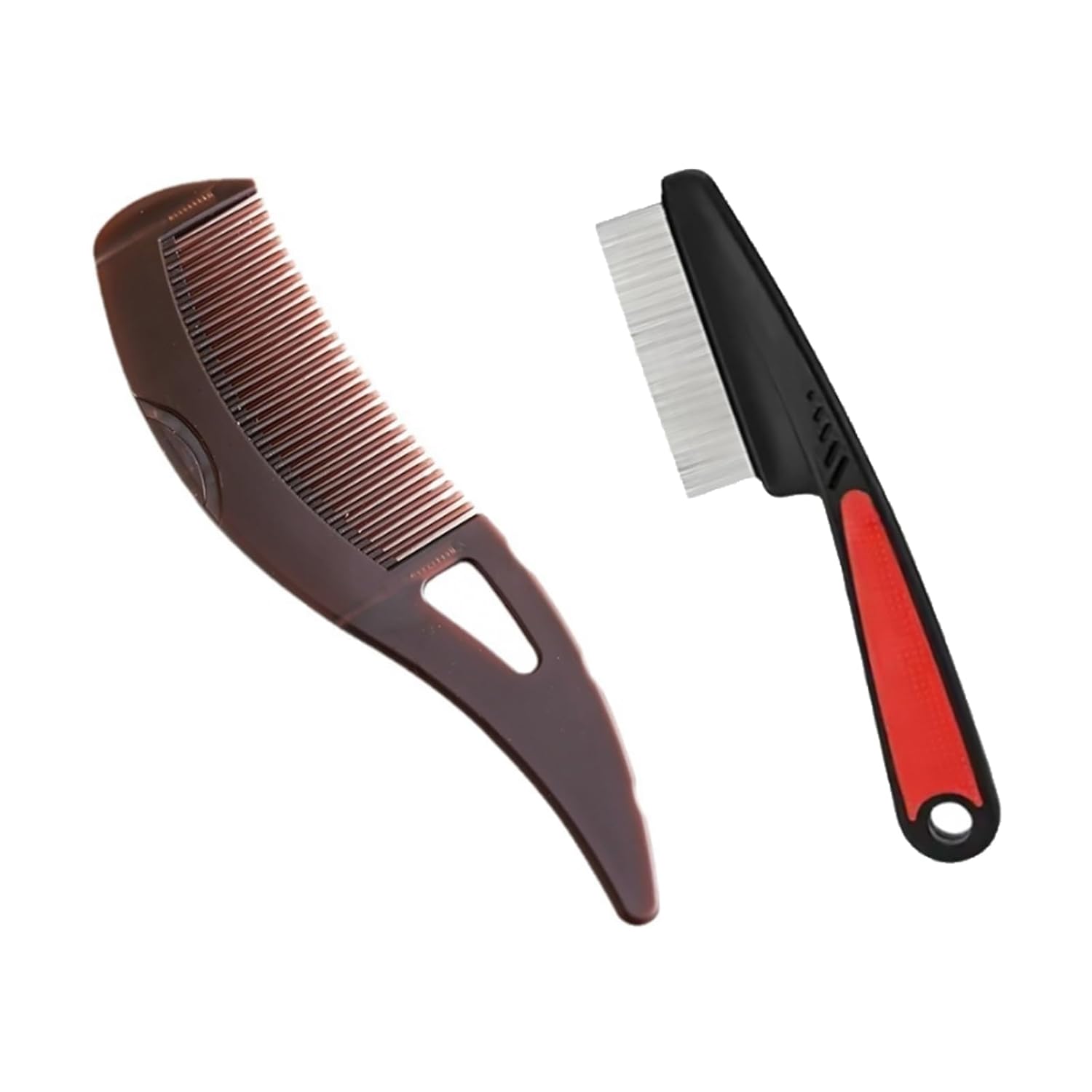 GIONAR 2 x Dandruff Comb, Nit Comb, Extra Fine Children, Dandruff Comb with 1 x Lice Comb, Suitable for Cats, Dandruff Comb, Hair Care Accessories