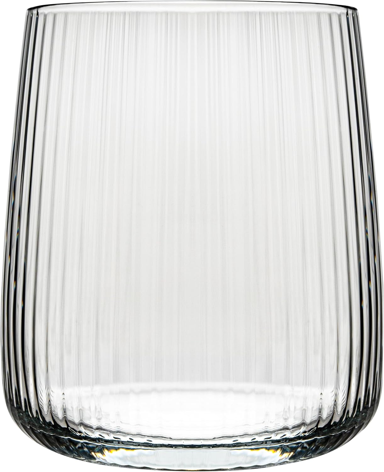 CONCEPT Ribbed Glasses Set of 6 Drinking Glasses 320 ml Water Glasses Dishwasher Safe