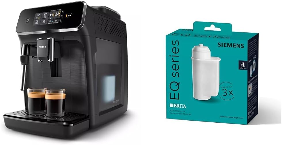Philips Domestic Appliances Philips Series 2200 fully automatic coffee machine - classic milk frother & Siemens Brita Intenza water filter TZ70033A