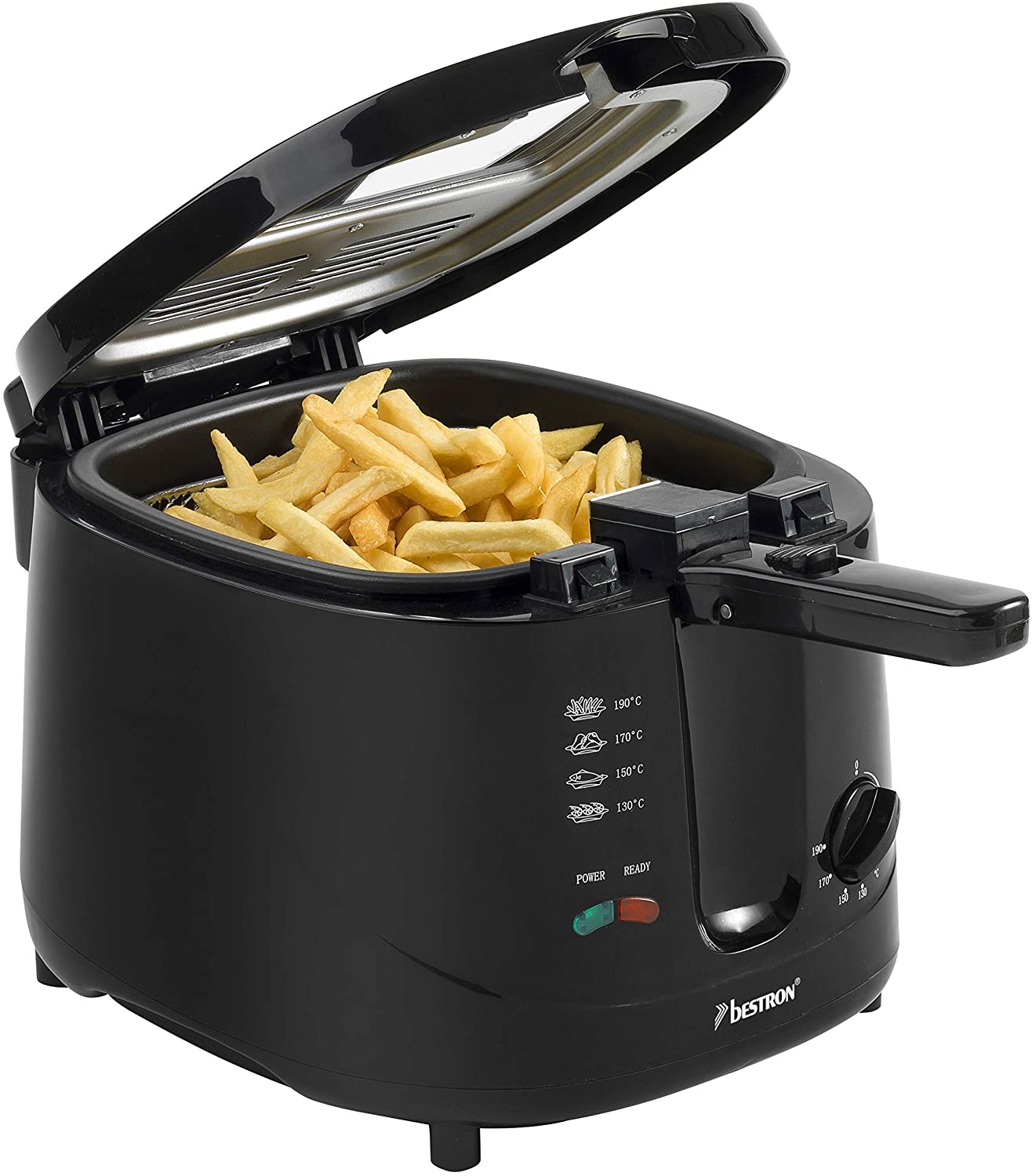 Bestron ADF2000 deep fryer - deep fryers (Single, Black)