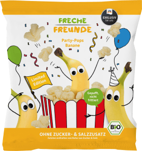 FRECHE FREUNDE Children's snack party pops banana from 1 year, 15 g