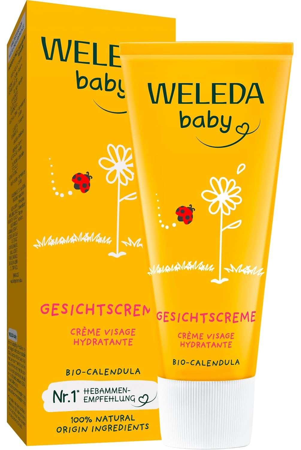 Weleda Organic Calendula Face Cream, (Pack of 1 x 50 ml) 40055
