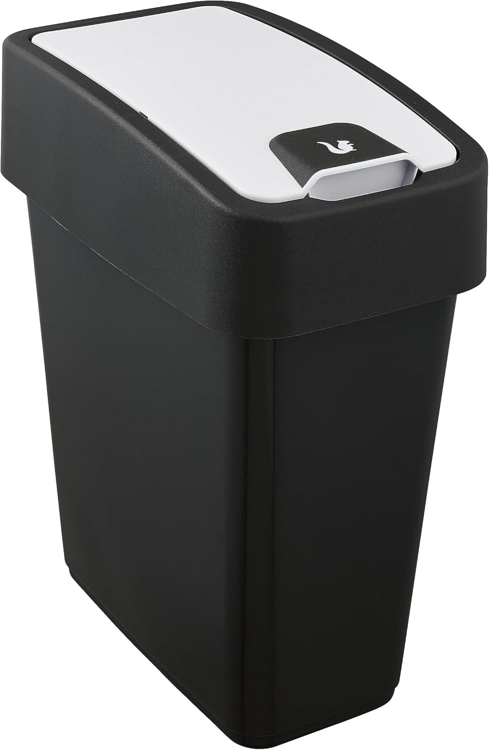 keeeper Premium Waste Bin with Flip Lid, Soft Touch, 10 L, Magne, Graphite Grey